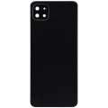 Back Cover Glass With Camera Lens For Samsung Galaxy A22 5G (A226 / 2021) (Aftermarket Plus) (Black)