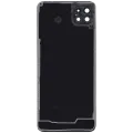 Back Cover Glass With Camera Lens For Samsung Galaxy A22 5G (A226 / 2021) (Aftermarket Plus) (Black)