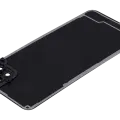Back Cover Glass With Camera Lens For Samsung Galaxy A22 5G (A226 / 2021) (Aftermarket Plus) (Black)