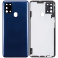 Back Cover Glass With Camera Lens For Samsung Galaxy A21s (A217 / 2020) (Aftermarket Plus) (Blue)