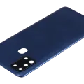 Back Cover Glass With Camera Lens For Samsung Galaxy A21s (A217 / 2020) (Aftermarket Plus) (Blue)