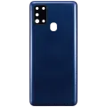 Back Cover Glass With Camera Lens For Samsung Galaxy A21s (A217 / 2020) (Aftermarket Plus) (Blue)