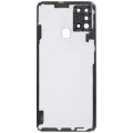 Back Cover Glass With Camera Lens For Samsung Galaxy A21S (A217 / 2020) (Aftermarket Plus) (Red)