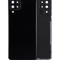 Back Cover Glass With Camera Lens For Samsung Galaxy A22 4G (A225 / 2021) (Aftermarket Plus) (Black)