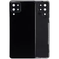 Back Cover Glass With Camera Lens For Samsung Galaxy A22 4G (A225 / 2021) (Aftermarket Plus) (Black)