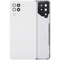 Back Cover Glass With Camera Lens For Samsung Galaxy A22 4G (A225 / 2021) (Aftermarket Plus) (White)