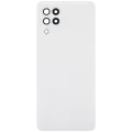 Back Cover Glass With Camera Lens For Samsung Galaxy A22 4G (A225 / 2021) (Aftermarket Plus) (White)