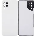Back Cover Glass With Camera Lens For Samsung Galaxy A22 4G (A225 / 2021) (Aftermarket Plus) (White)