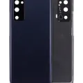 Back Cover Glass With Camera Lens For Samsung Galaxy S20 FE 5G (Aftermarket Plus) (Cloud Navy)