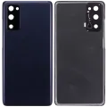 Back Cover Glass With Camera Lens For Samsung Galaxy S20 FE 5G (Aftermarket Plus) (Cloud Navy)