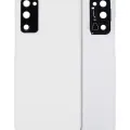 Back Cover Glass With Camera Lens For Samsung Galaxy S20 FE 5G (Aftermarket Plus) (Cloud White)