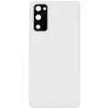 Back Cover Glass With Camera Lens For Samsung Galaxy S20 FE 5G (Aftermarket Plus) (Cloud White)