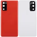 Back Cover Glass With Camera Lens For Samsung Galaxy S20 FE 5G (Aftermarket Plus) (Cloud Red)