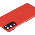 Back Cover Glass With Camera Lens For Samsung Galaxy S20 FE 5G (Aftermarket Plus) (Cloud Red)