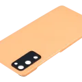 Back Cover Glass With Camera Lens For Samsung Galaxy S20 FE 5G (Aftermarket Plus) (Cloud Orange)