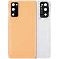 Back Cover Glass With Camera Lens For Samsung Galaxy S20 FE 5G (Aftermarket Plus) (Cloud Orange)
