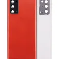 Back Cover Glass With Camera Lens For Samsung Galaxy Note 20 5G (No Logo) (Aftermarket Plus) (Mystic Red)