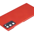 Back Cover Glass With Camera Lens For Samsung Galaxy Note 20 5G (No Logo) (Aftermarket Plus) (Mystic Red)