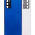 Back Cover Glass With Camera Lens For Samsung Galaxy Note 20 5G (No Logo) (Aftermarket Plus) (Mystic Blue)