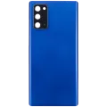 Back Cover Glass With Camera Lens For Samsung Galaxy Note 20 5G (No Logo) (Aftermarket Plus) (Mystic Blue)