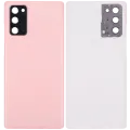 Back Cover Glass With Camera Lens For Samsung Galaxy Note 20 5G (No Logo) (Aftermarket Plus) (Aura Pink)