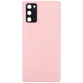Back Cover Glass With Camera Lens For Samsung Galaxy Note 20 5G (No Logo) (Aftermarket Plus) (Aura Pink)