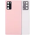 Back Cover Glass With Camera Lens For Samsung Galaxy Note 20 5G (No Logo) (Aftermarket Plus) (Aura Pink)