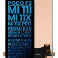 LCD Assembly Without Frame For Xiaomi Poco F3 / MI 11i / MI 11X / MI 11X Pro / Redmi K40 / K40 Pro / K40 Pro+ / K40S / Black Shark 4 / Black Shark 4 Pro / Black Shark 4S / Black Shark 4S Pro / Black Shark 5RS (Aftermarket: Incell) (All Colors)