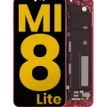 LCD Assembly With Frame For Xiaomi Mi 8 Lite (Refurbished) (Twilight Gold)