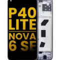 LCD Assembly With Frame For Huawei P40 Lite / Nova 6 SE (Refurbished) (Black)