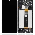 LCD Assembly With Frame For Samsung Galaxy A04S Core (A047 / 2022) (Service Pack) (Black)