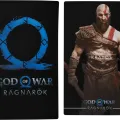 Faceplate Cover (Top & Bottom) For PlayStation 5 (1000 / 1100 / 1200) (God of War)