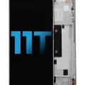 LCD Assembly With Frame For Xiaomi 11T (Aftermarket: Incell) (Moonlight White)