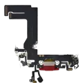 Charging Port Flex Cable For iPhone 13 Mini (Aftermarket Plus) (Red)