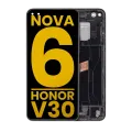 LCD Assembly With Frame For Huawei Nova 6 5G / Honor V30 (Refurbished) (Black)