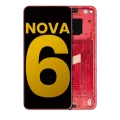 LCD Assembly With Frame For Huawei Nova 6 5G (Refurbished) (Red)