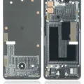 LCD-Frame For ZTE Axon 30 Pro 5G (Black)