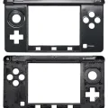 Mid-Frame Housing For Nintendo 3DS (Black)