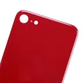 Back Glass With 3M Adhesive For iPhone 8 / SE (2020) (No Logo / Large Camera Hole) (Red)