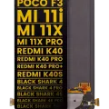 OLED Assembly Without Frame For Xiaomi Poco F3 / Poco F4 / MI 11i / MI 11X / MI 11X Pro / Redmi K40 / K40 Pro / K40 Pro+ / K40S / Black Shark 4 / Black Shark 4 Pro / Black Shark 4S / Black Shark 4S Pro / Black Shark 5RS (Refurbished) (All Colors)