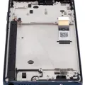 LCD Assembly With Frame For Motorola Moto G Stylus 5G (XT2215 / 2022) (Refurbished) (Steel Blue)