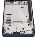 LCD Assembly With Frame For Motorola Moto G Stylus 5G (XT2215 / 2022) (Refurbished) (Steel Blue)