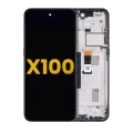 LCD Assembly With Frame For Nokia X100 5G (Refurbished) (Blue)