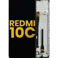 LCD Assembly With Frame For Xiaomi Redmi 10C (Refurbished) (All Colors)