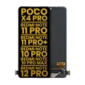 OLED Assembly Without Frame For Xiaomi Poco X4 Pro 5G / Redmi Note 11 Pro 4G / Note 11 Pro 5G / Note 11 Pro+ 5G / Redmi Note 10 Pro / Redmi Note 10 Pro Max / Redmi Note 12 Pro 4G Redmi / Redmi Note 11E Pro (Refurbished) (All Colors)