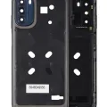 Mid-Frame Housing With Camera Lens For Motorola Moto G 5G (XT2213 / 2022) (Moonlight Gray)