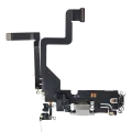 Charging Port Flex Cable For iPhone 14 Pro (Premium) (Silver)
