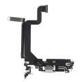 Charging Port Flex Cable For iPhone 14 Pro Max (Premium) (Silver)