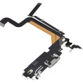 Charging Port Flex Cable For iPhone 14 Pro Max (Premium) (Silver)