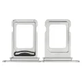 Dual Sim Card Tray For iPhone 14 Pro / 14 Pro Max (Silver)